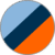 Azul Claro-Azul Escuro-Laranja