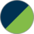 Azul Escuro-Verde Claro