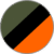 Verde Militar-Preto-Laranja